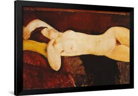 Nude Reclining-Amedeo Modigliani-Framed Art Print