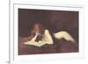 Nude Redhead Reading Book-null-Framed Premium Giclee Print