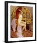 Nude Seated at Her Dressing Table, 1909-Frederick Carl Frieseke-Framed Premium Giclee Print