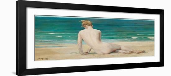 Nude Seated on the Shore, 1888-John Reinhard Weguelin-Framed Giclee Print