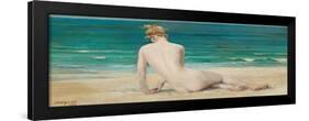 Nude Seated on the Shore, 1888-John Reinhard Weguelin-Framed Giclee Print