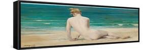 Nude Seated on the Shore, 1888-John Reinhard Weguelin-Framed Stretched Canvas