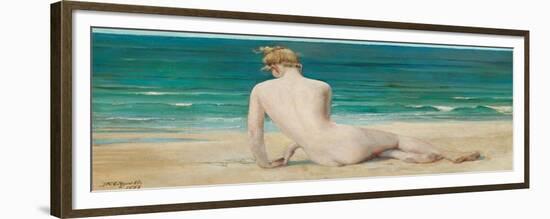 Nude Seated on the Shore, 1888-John Reinhard Weguelin-Framed Giclee Print