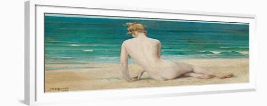 Nude Seated on the Shore, 1888-John Reinhard Weguelin-Framed Giclee Print