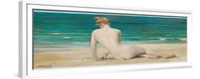 Nude Seated on the Shore, 1888-John Reinhard Weguelin-Framed Giclee Print