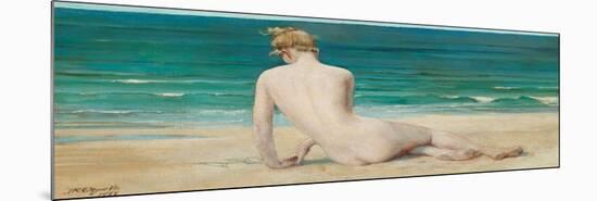 Nude Seated on the Shore, 1888-John Reinhard Weguelin-Mounted Giclee Print