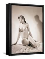 Nude Seated Woman-Philip Gendreau-Framed Stretched Canvas