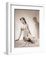 Nude Seated Woman-Philip Gendreau-Framed Photographic Print