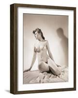 Nude Seated Woman-Philip Gendreau-Framed Photographic Print