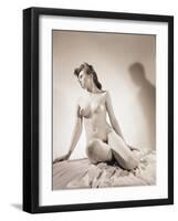 Nude Seated Woman-Philip Gendreau-Framed Photographic Print