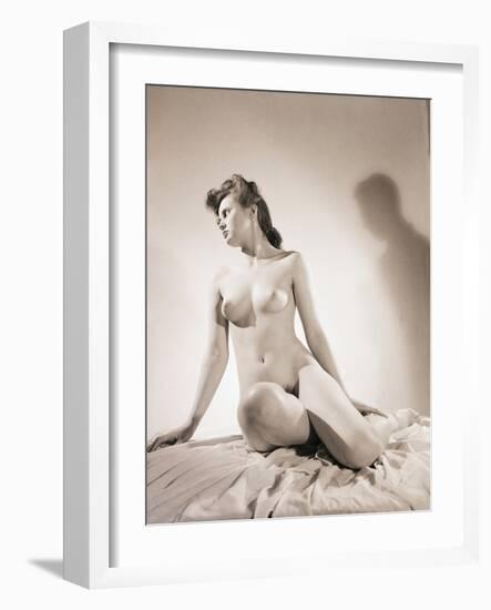 Nude Seated Woman-Philip Gendreau-Framed Photographic Print