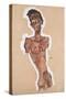 Nude Self-Portrait, 1910-Egon Schiele-Stretched Canvas