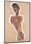 Nude Self-Portrait-Egon Schiele-Mounted Giclee Print