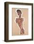 Nude Self-Portrait-Egon Schiele-Framed Art Print