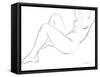 Nude Sketch II-Albena Hristova-Framed Stretched Canvas