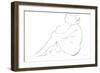 Nude Sketch IV v2-Albena Hristova-Framed Art Print