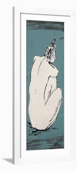 Nude Sketch on Blue I-Patricia Pinto-Framed Premium Giclee Print