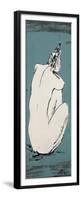 Nude Sketch on Blue I-Patricia Pinto-Framed Premium Giclee Print