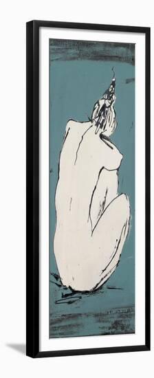 Nude Sketch on Blue I-Patricia Pinto-Framed Premium Giclee Print