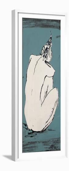 Nude Sketch on Blue I-Patricia Pinto-Framed Premium Giclee Print