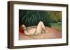 Nude Sleeping by the River Bank-Félix Vallotton-Framed Giclee Print