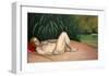 Nude Sleeping by the River Bank-Félix Vallotton-Framed Giclee Print