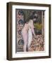 Nude Smelling the Flowers, Nu Sens Les Fleurs-Georges Lemmen-Framed Giclee Print