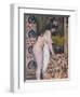 Nude Smelling the Flowers, Nu Sens Les Fleurs-Georges Lemmen-Framed Giclee Print