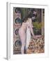 Nude Smelling the Flowers, Nu Sens Les Fleurs-Georges Lemmen-Framed Giclee Print