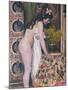 Nude Smelling the Flowers, Nu Sens Les Fleurs-Georges Lemmen-Mounted Giclee Print