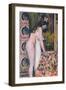 Nude Smelling the Flowers (Nu Sens Les Fleurs)-Georges Lemmen-Framed Giclee Print