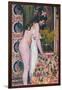 Nude Smelling the Flowers (Nu Sens Les Fleurs)-Georges Lemmen-Framed Giclee Print