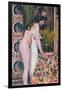 Nude Smelling the Flowers (Nu Sens Les Fleurs)-Georges Lemmen-Framed Giclee Print