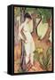 Nude Standing Against a Tree-Otto Muller-Framed Stretched Canvas