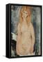 Nude Standing, C.1917-18-Amedeo Modigliani-Framed Stretched Canvas