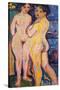 Nude Standing-Ernst Ludwig Kirchner-Stretched Canvas