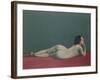 Nude Stretched Out on a Piece of Cloth, 1909-Félix Vallotton-Framed Premium Giclee Print