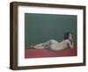 Nude Stretched Out on a Piece of Cloth, 1909-Félix Vallotton-Framed Giclee Print