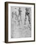 Nude Studies for 'The Battle of Anghiari, C1503-1505-Leonardo da Vinci-Framed Giclee Print