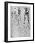 Nude Studies for 'The Battle of Anghiari, C1503-1505-Leonardo da Vinci-Framed Giclee Print