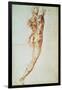 Nude, Study for the Battle of Cascina-Michelangelo Buonarroti-Framed Giclee Print