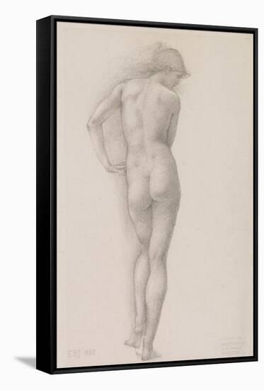 Nude study of Andromeda-Edward Burne-Jones-Framed Stretched Canvas