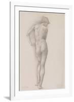 Nude study of Andromeda-Edward Burne-Jones-Framed Art Print