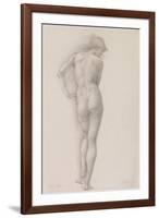 Nude study of Andromeda-Edward Burne-Jones-Framed Art Print