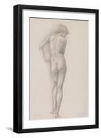 Nude study of Andromeda-Edward Burne-Jones-Framed Art Print