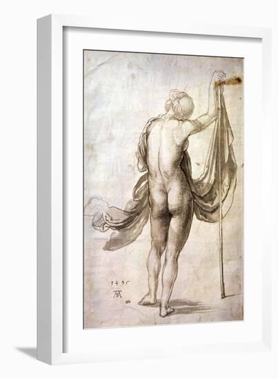 Nude Study Or, Nude Female from the Back, 1495-Albrecht Dürer-Framed Giclee Print