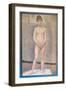 Nude Study Standing-Georges Seurat-Framed Art Print