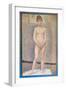 Nude Study Standing-Georges Seurat-Framed Art Print