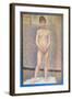 Nude Study Standing-Georges Seurat-Framed Art Print