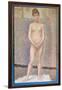 Nude Study Standing-Georges Seurat-Framed Art Print